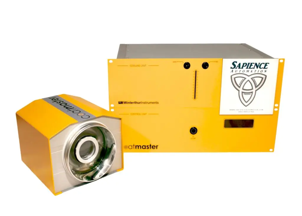Sapience Automation's CoatMaster is the premier contactless coat measurement tool for manufacturers